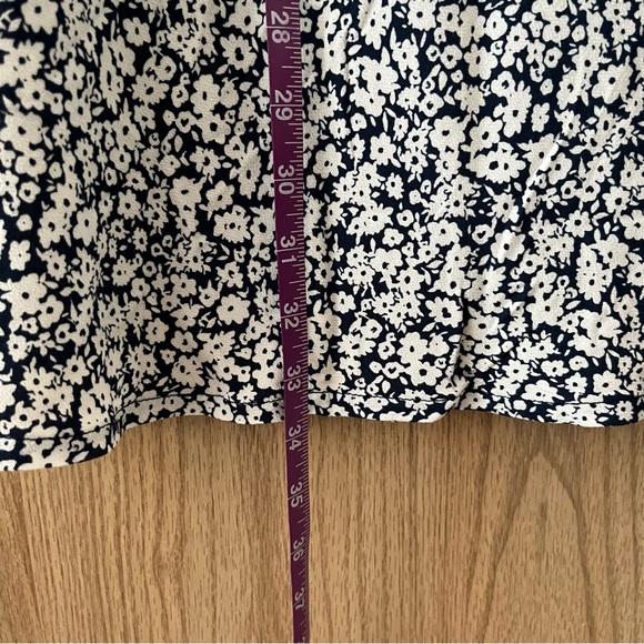 NWT Old Navy High-Waisted Midi Slip Skirt | Blue Ditsy Floral XXL - Picture 10 of 11